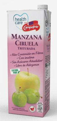 geriatricarea Campofrío Health Care triturado manzana ciruela inulina