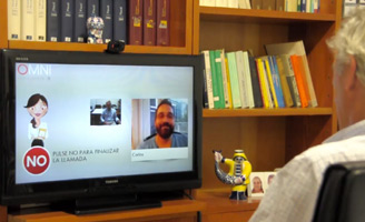 geriatricarea OMNI sistema de video-asistencia integrado televisor