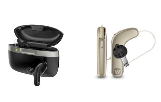 Geriatricarea- Aural SmartRIC audífonos con el diseño estilizado y moderno de los auriculares contemporáneos.